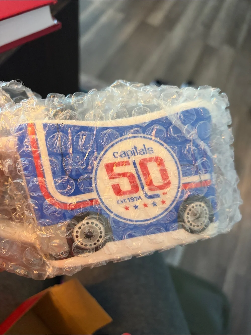 Washington Capitals 50th Anniversary Blue and Red gravy boat - Official